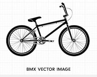BMX SVG | Extreme Sports Bike Vector, Freestyle Bike Silhouette for Cricut, Bike PNG, Cycling Sport Cut File, Digital Download