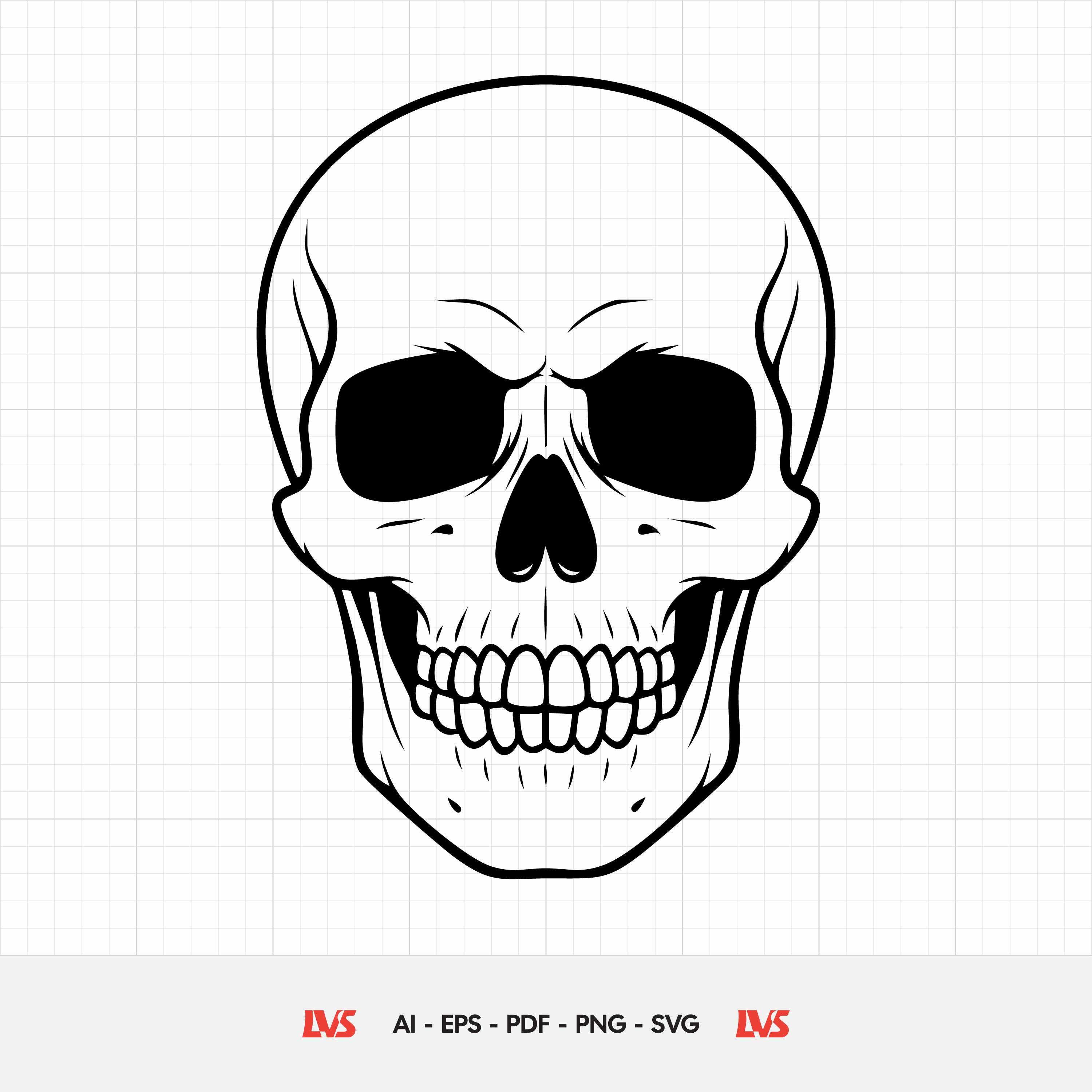 Skeleton head vector - Etsy België, image size:3000x3000
