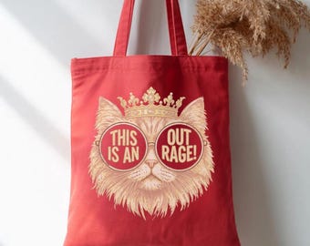 Dungeon Crawler Carl Tote Bag, Princess Donut Cat Graphic Canvas Tote