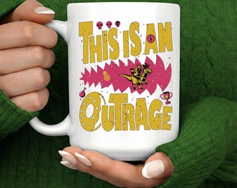 Esta es una taza de café indignante, regalo para lectores de ciencia ficción y fantasía de Dungeon Crawler