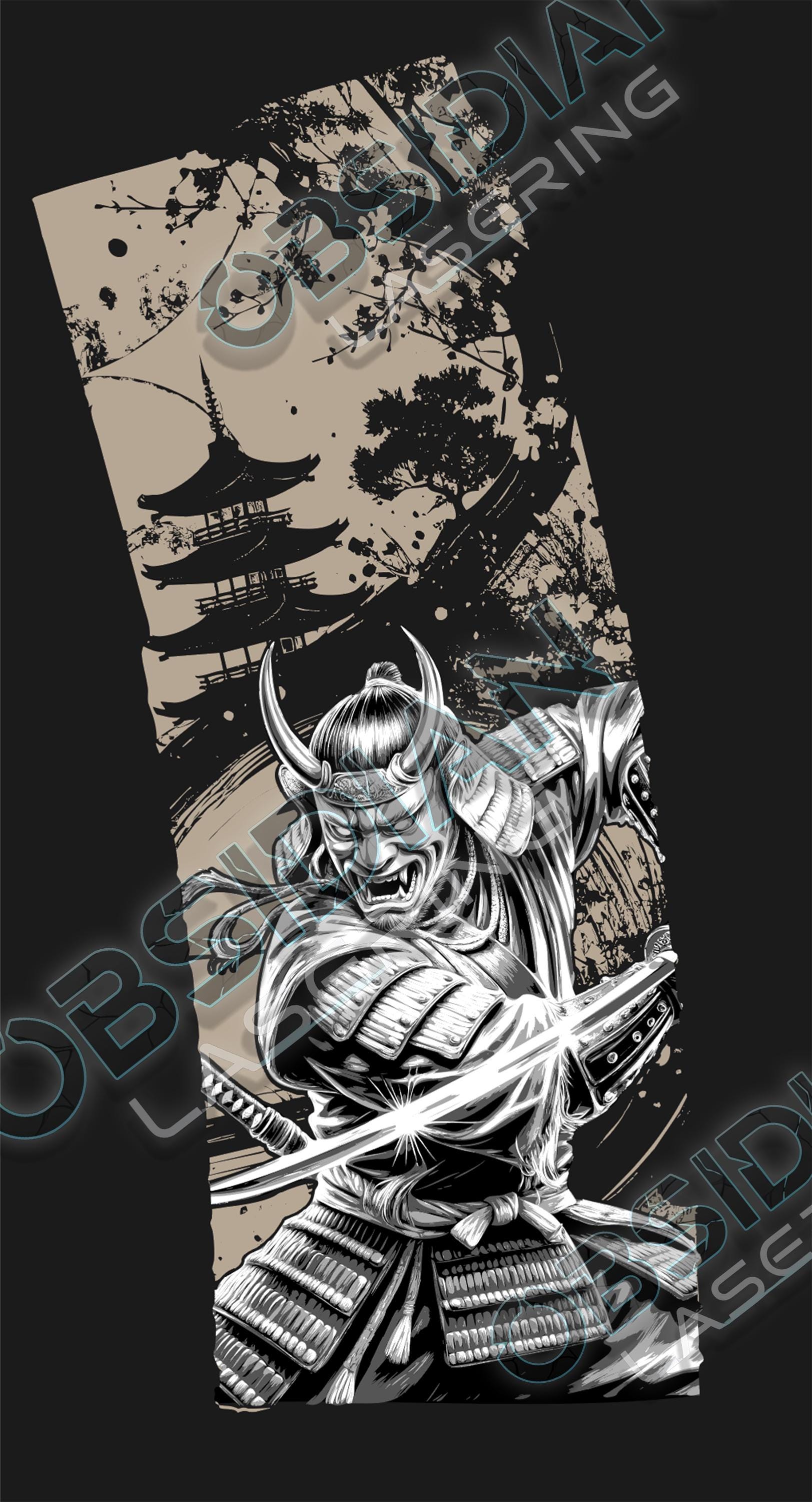 PMAG Laser Engraving Digital File - Detailed Samurai | Multi