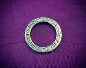 Born To Rock and Hope to Dia Mens 925 Sterling Silver Stack Ring with personalised text on the side of Band