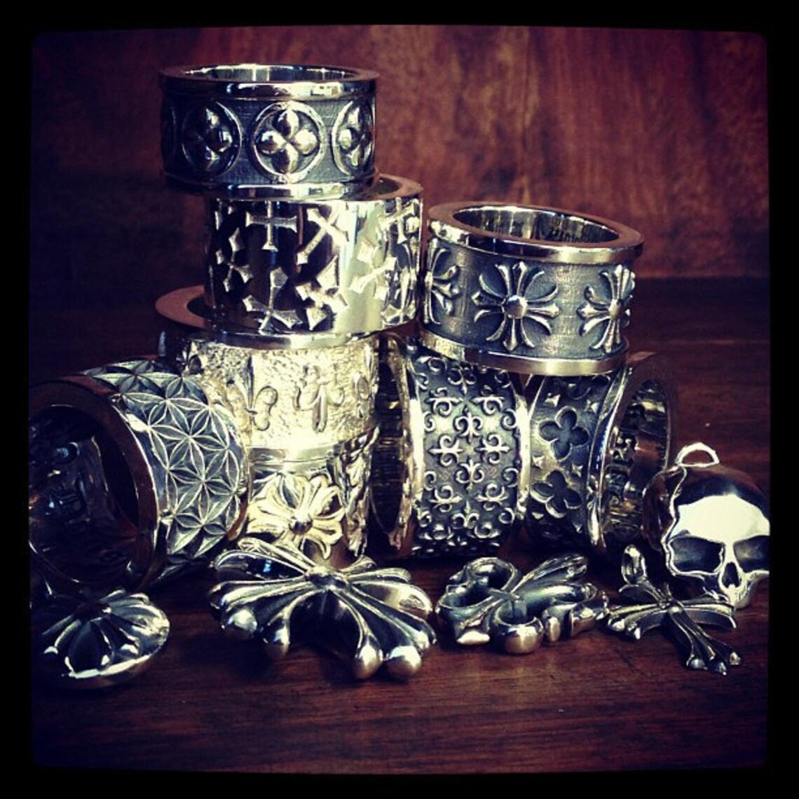 Mens Solid 925 Sterling Silver Spanish Bolt Ring made with Etsy