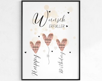 Geldgeschenk Geburtstag | Geburtstagsgeschenk | Last-Minute Geburtstagsgeschenk – PDF zum sofortigen Download