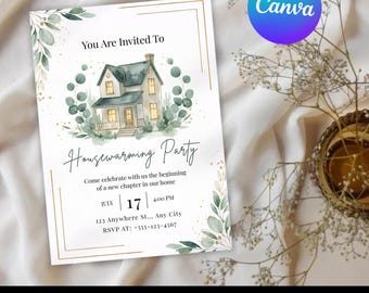 House warming Invitation | Housewarming invite | Housewarming card | Housewarming invitation | Canva Template