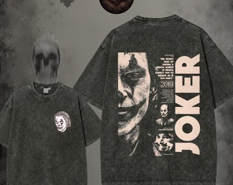 Clown Prince Graphic Wash T-shirt/ Hoodie – Jokerr Design, "The Worst Part of Having a Mental Illness" Quote, Dark Aesthetic Tee
