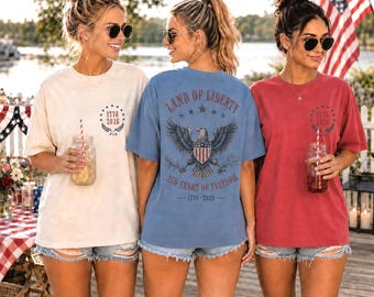 Comfort Colors® 250th Anniversary T-shirt, Vintage Patriotic Eagle Shirt, 250 Years Freedom Tee, Western Americana Apparel