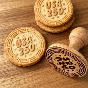 Personalized Cookie Stamp, Personalized Cookie Embosser, Custom Fondant stamp for Wedding, Birthday, Party, & Bakery Treats