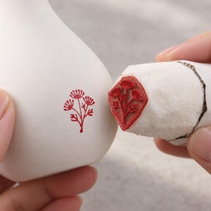 Carimbo de esponja personalizado para cerâmica: tinta para esmalte, argila e cerâmica.