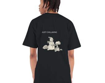 JUST CHILLAXING - Men's Oversized Heavyweight Crewneck T-Shirt | Shaka Wear SHMHSS