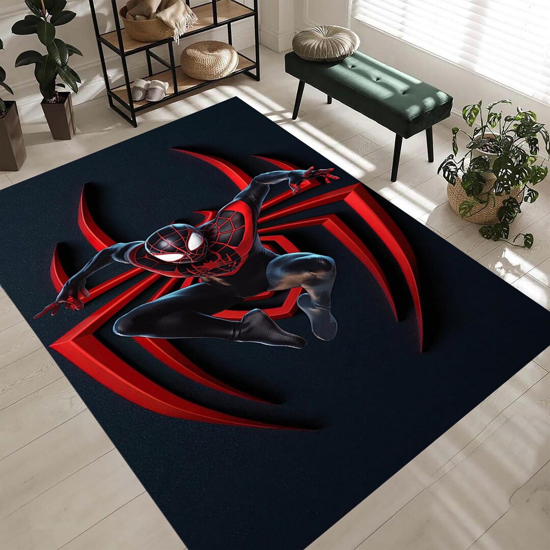 Spiderman Rug, Superhero Kids Room Decor - Etsy