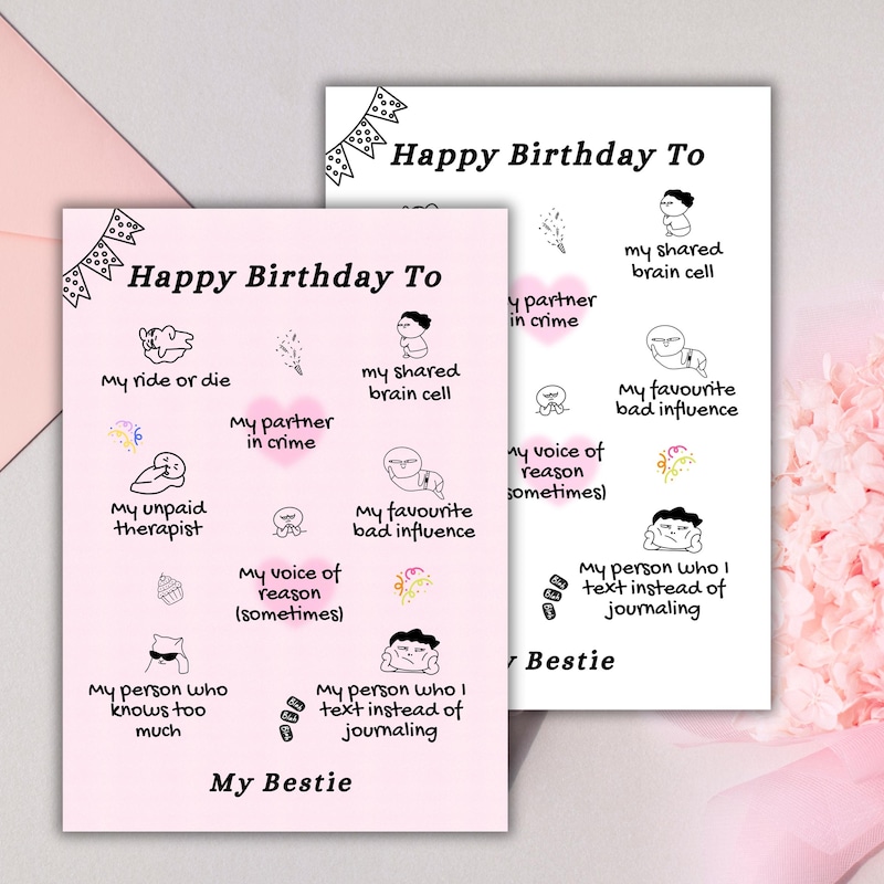 Funny Friend Notes - Etsy