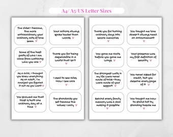 Dad Appreciation Notes: Herzliche Botschaften zum Vatertag (Digitaler Download)