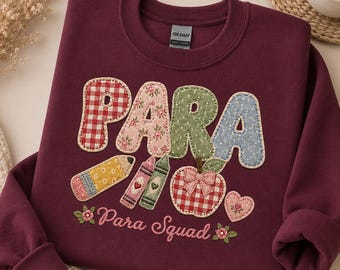 Sweatshirt für pädagogische Fachkräfte, Rundhalsausschnitt für pädagogische Hilfskräfte, Geschenk für Lehrassistenten, Pullover für pädagogische Hilfskräfte