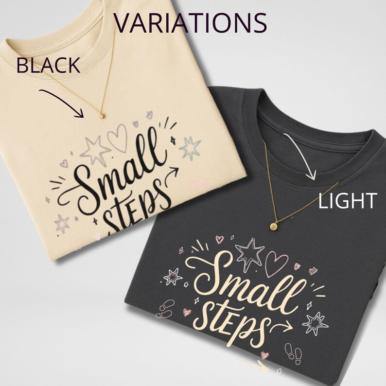 Small Steps Big Progress Shirt, Comfort Colors Inspirational T-shirt, Motivational Quote T Shirt, Daily Encouragement Tee image 3