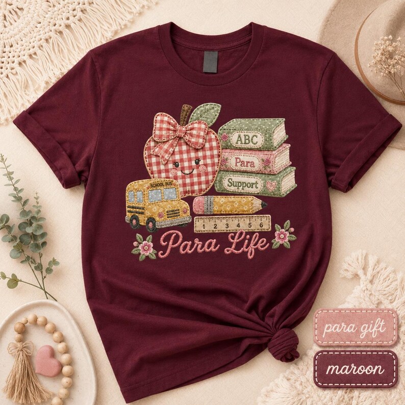 T-Shirt für pädagogische Hilfskräfte, Geschenk für Schulassistenten, T-Shirt für pädagogische Hilfskräfte Bild 6