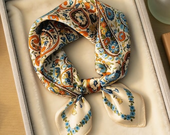 Lot of 25 Lovely Silky Vintage Top Design Scarves for Collectors