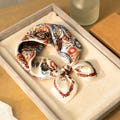 Mulberry Silk Scarf - Boho Floral Paisley Print, Lightweight Headscarf