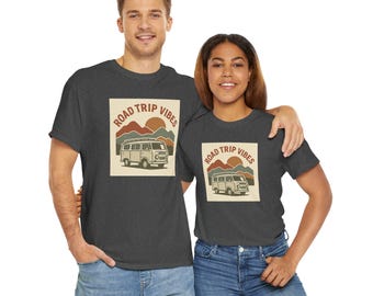 Road Trip Vibes Van T-Shirt | Retro Camper Tee