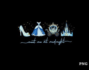 Meet me at Midnight Png, Disneyland Princess Digital Download, Princess Party Outfit, Cartoon Princess Png, Girls Trip File, Princess  Fans