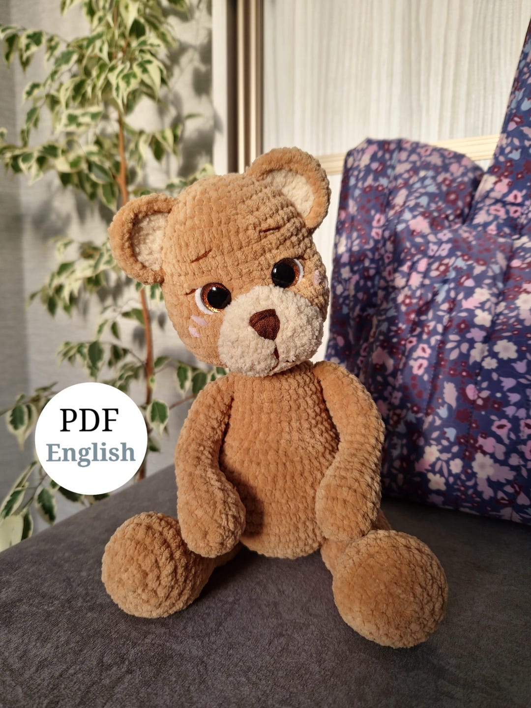 Pattern PDF | Crochet Teddy Bear | Amigurumi Plush Toy | English - Etsy