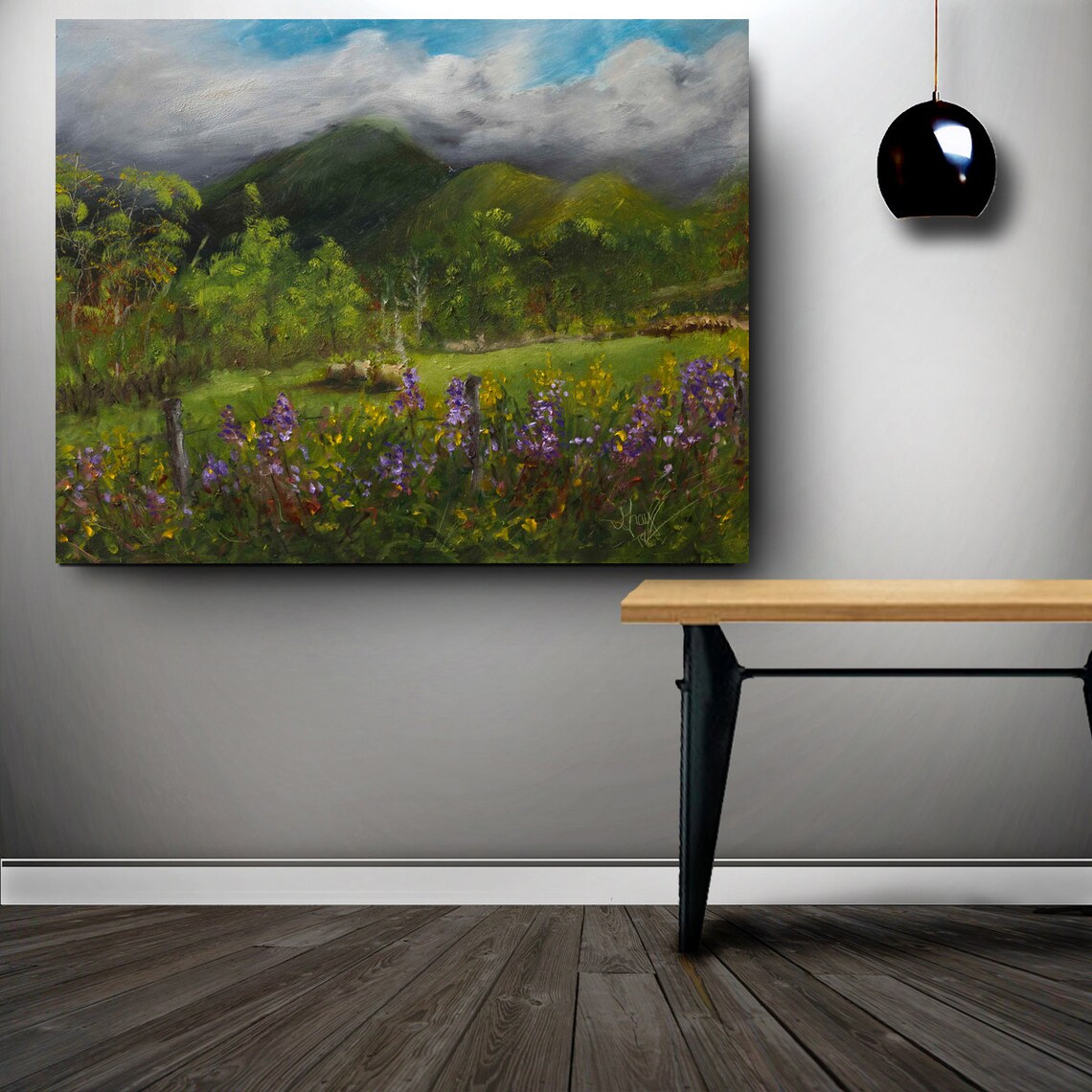 Blue Ridge Canvas Blue Ridge Mountain Landscape Canvas Print: Summer Afternoon Art - Etsy