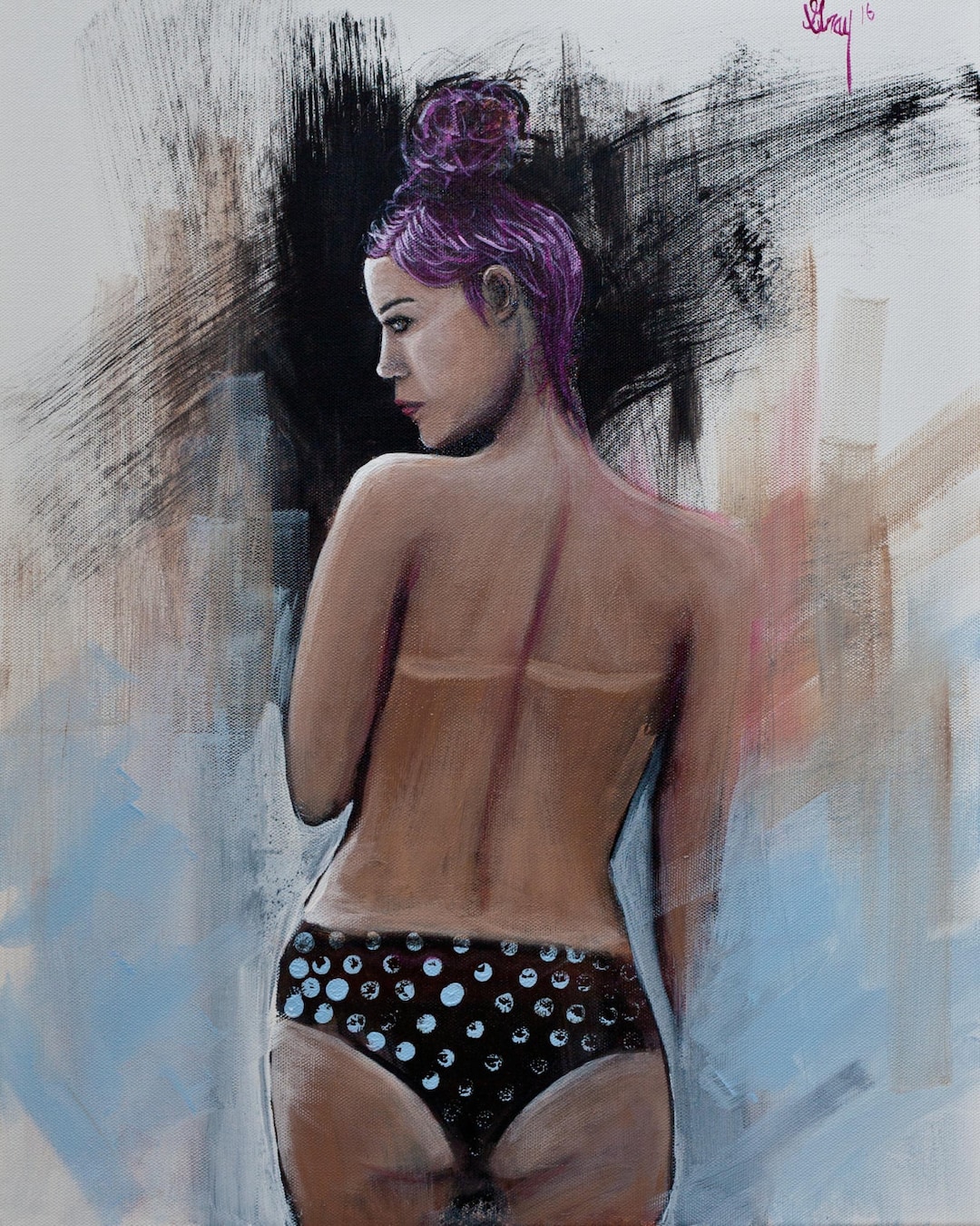 Bikini Woman Portrait Original Acrylic Painting On Canvas Etsy bikini-woman-portrait-original-acrylic-painting-on-canvas-etsy