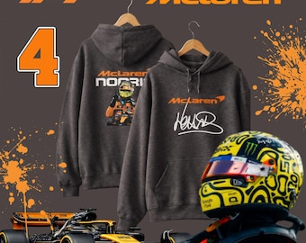 Lando Norris Signature Hoodie, McLaren F1 Racing Fan Gift