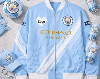 Haaland 9 Manchester City Fan Jacket | Sky Blue Football Jersey
