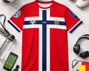 Norway World Cup 2026 Fan Jersey | Norwegian Football Supporter T-Shirt