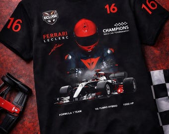 Charles Leclerc Ferrari F1 T-Shirt | Motorsport Racing Tee