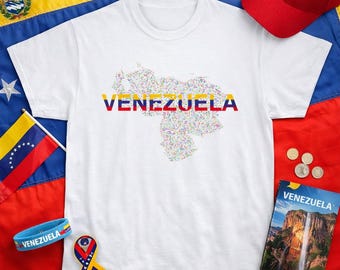 Venezuela Democracy Shirt | Free Venezuela Shirt | Venezuela Flag Map Tee | Liberty Human Rights Protest Shirt | Gift for Venezuelan People