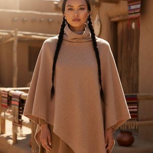 Bohoponcho: festivalhippiecape effen kleuren voor dames
