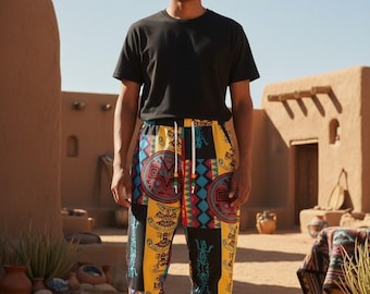 Boho Cotton Linen Pants | Relaxed Bohemian Trousers