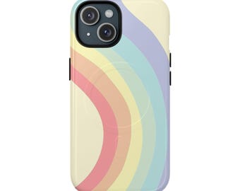 Pastel Rainbow Arc iPhone Case | Tough Magnetic Case gift for her