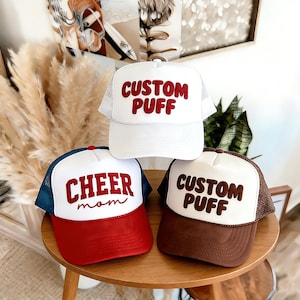 Cappello personalizzato con stampa a palloncino, cappello da camionista personalizzato con stampa a palloncino, cappello personalizzato con stampa corsiva, cappello con stampa a palloncino con nome della squadra, cappello da camionista in schiuma, cappello con stampa a palloncino 3D, cappelli da festa personalizzati