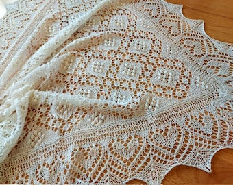 Manta de bautizo tejida a mano, regalo para baby shower, manta de bebé de reliquia, accesorio para fotos de recién nacidos, manta blanca para bebé, encaje estonio