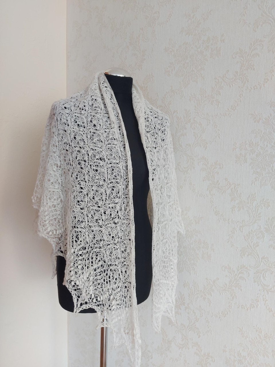 Heirloom Baby Shawl Cashmere Christening Blanket Knit Baby Etsy UK