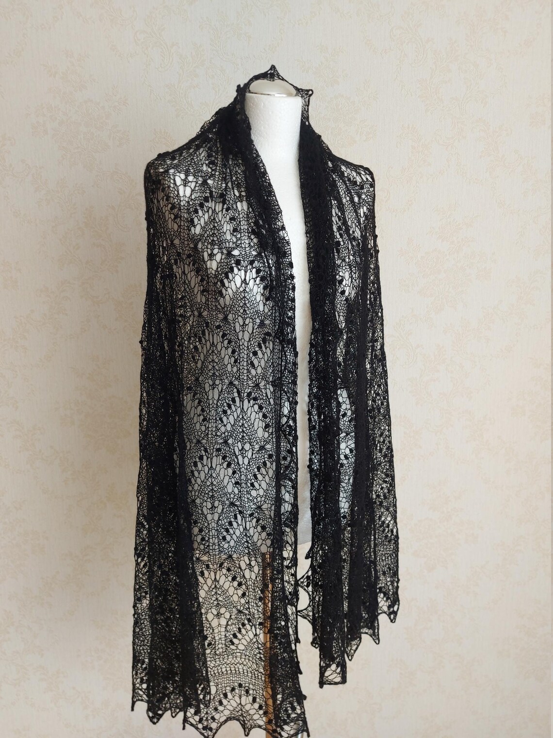 womens black shawl wrap