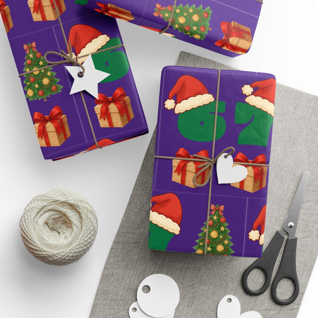 Funny '67' Meme Christmas Wrapping Paper - Etsy