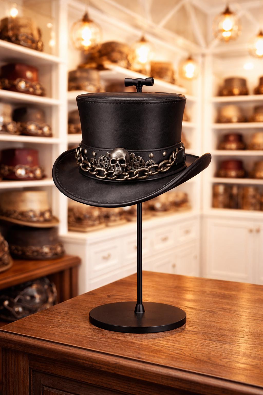 Leather Top Hat Chain - Etsy