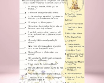 Baby Shower Game- Name that Story!