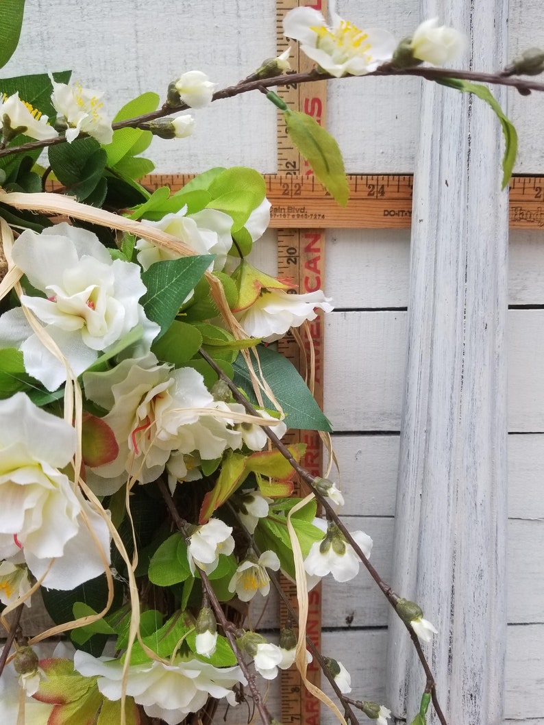 Greenery Wreath for All Year Round Burlap Wreath Green Wreath Beautiful Azalea Front Door Wreath Door Wreath farmhouse wedding wreath