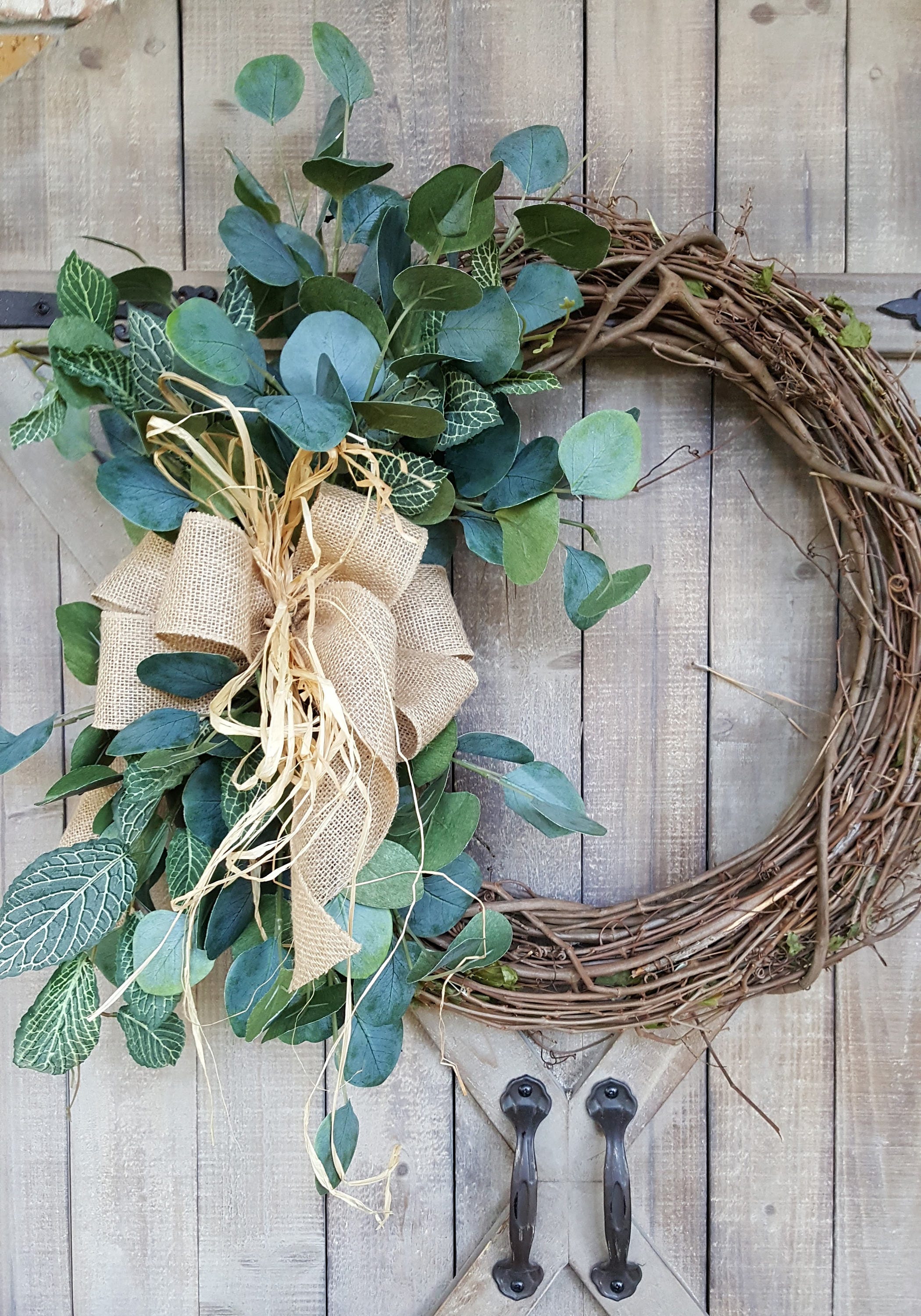 Front door wreath Greenery Wreath Wreath Great for All Year Etsy