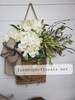 Hydrangea Door Hanger, Modern Door Hanger, Rustic Basket, Baskets for Door, Outdoor Decor, Door Wreaths, Every day Decor, Gift for her 