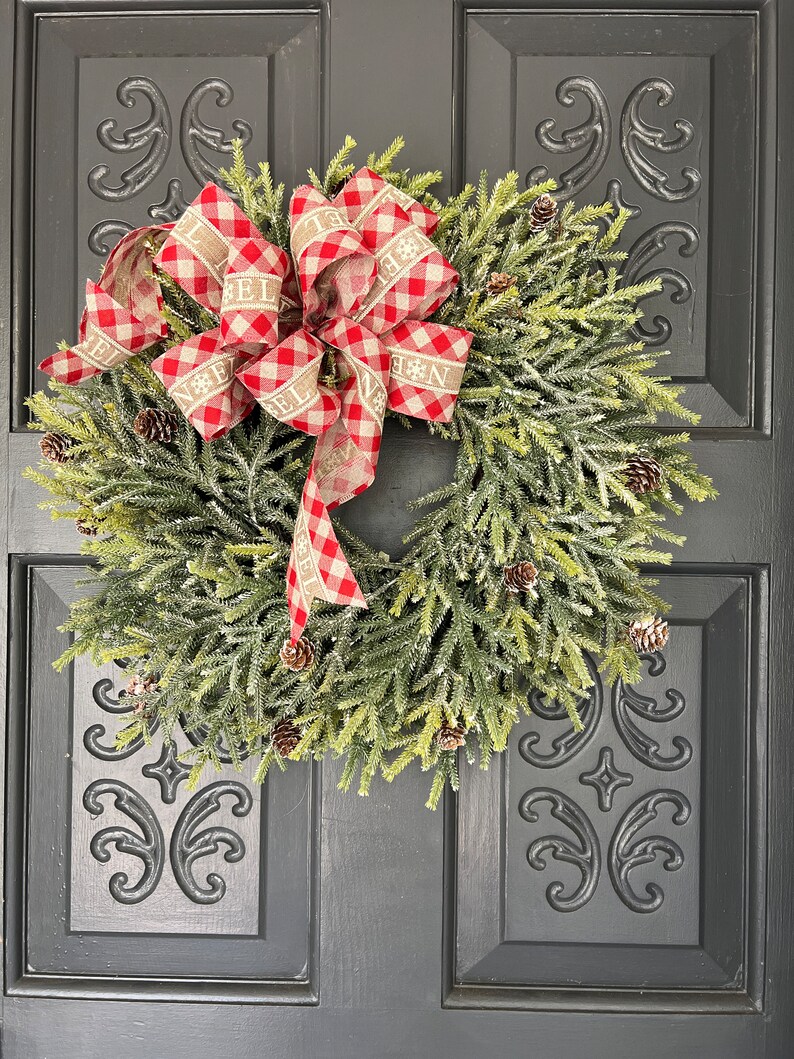 Christmas Wreath Christmas Front Door Wreath Christmas Etsy