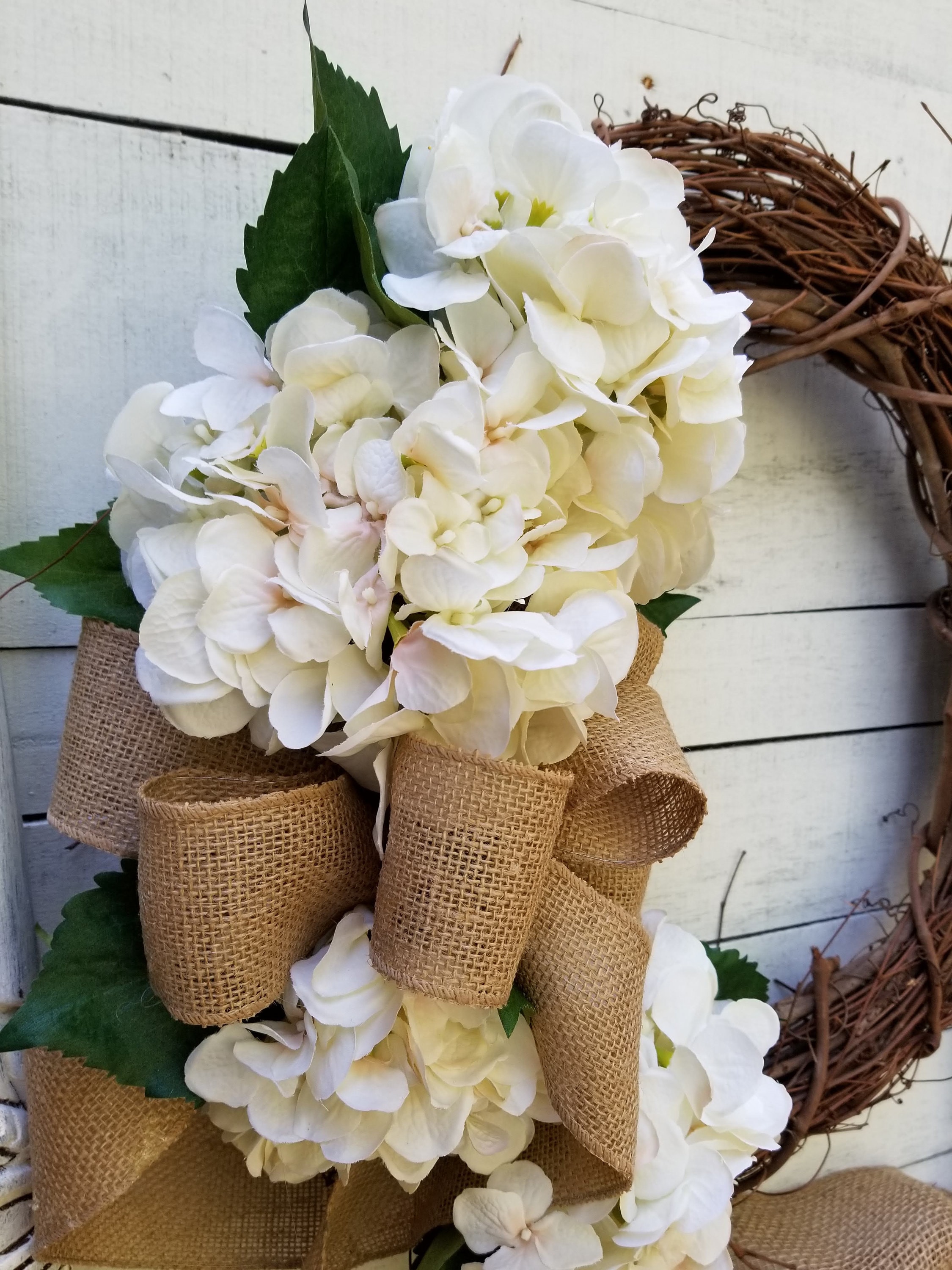 Front Door Wreath Front Door Wreath Hydrangea Wedding Etsy