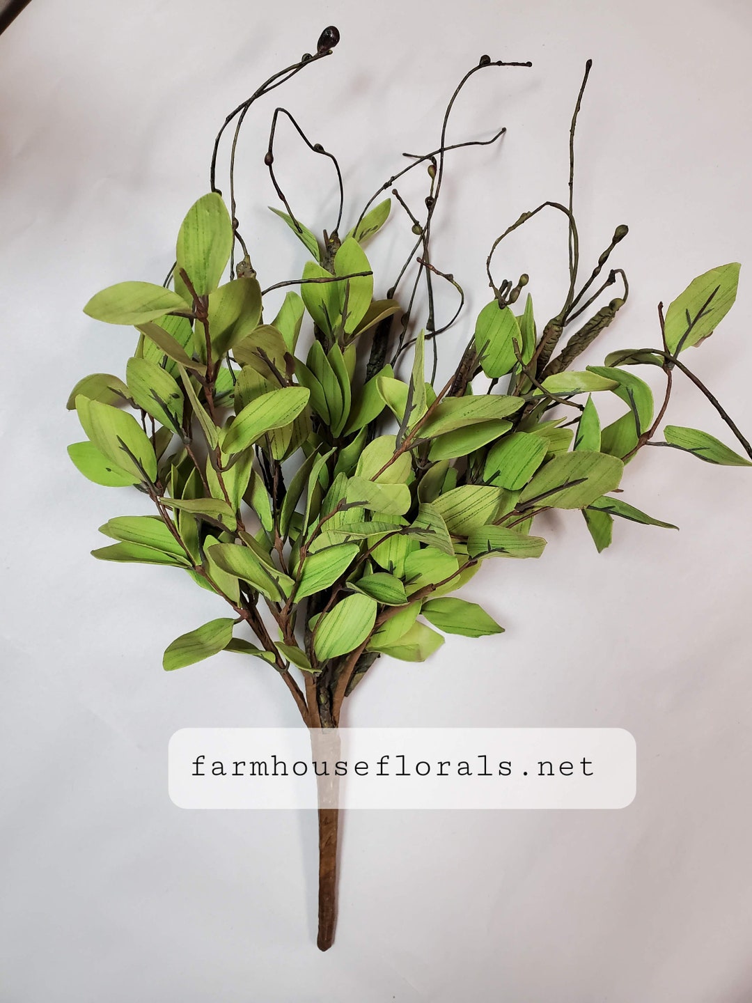 Tea Leaf Greenery Bush Etsy