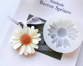 Daisy Candle Silicone Mold for Plaster Resin Candle Aromatherapy DIY