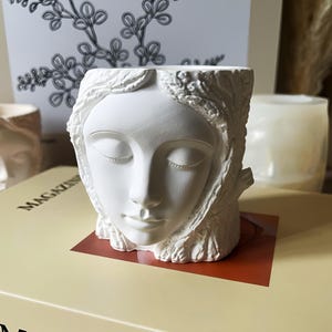 Trädtextur Ansiktsljus Silikonform Skulptur Kopp Harts Tvålplåster Aromaterapiljus DIY
